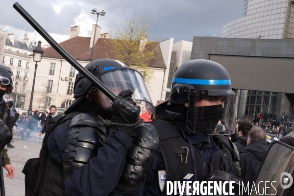 Manifestation contre la réforme des retraites.