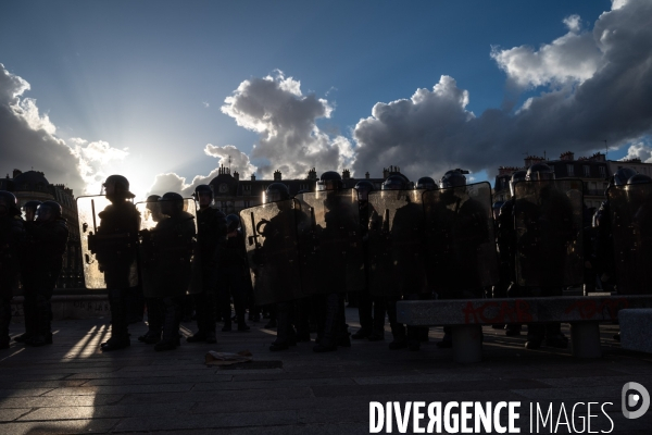 Manifestation contre la réforme des retraites.