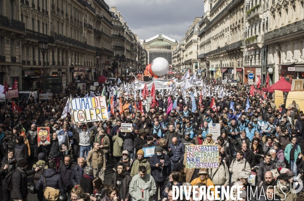 12eme manifestation contre la reforme des retraites, paris.