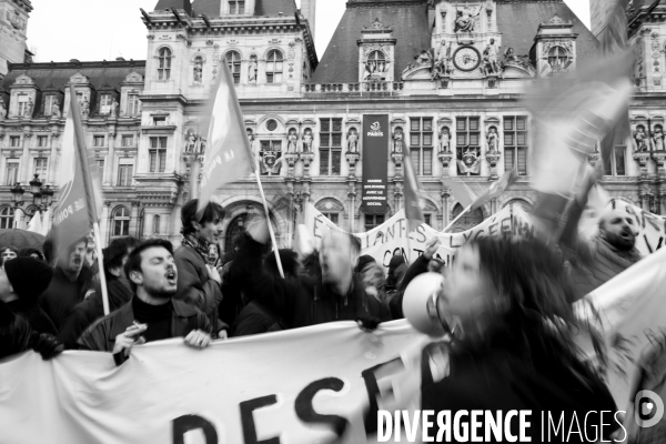 Manifestation contre la réforme des retraites.