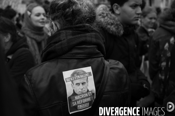 Manifestation contre la réforme des retraites.