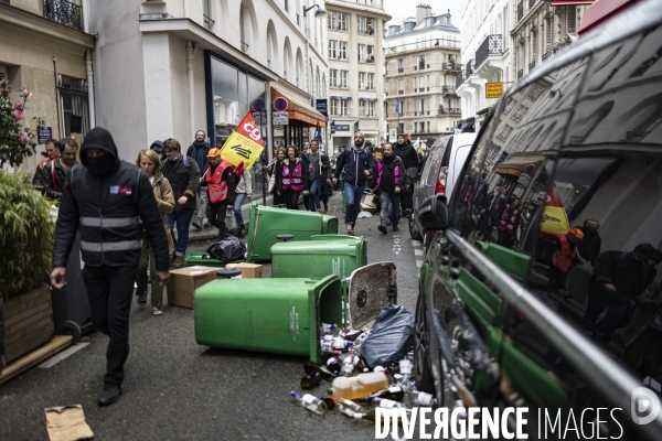 Reforme des retraites - AG Cheminots et envahissement du siege de LVMH