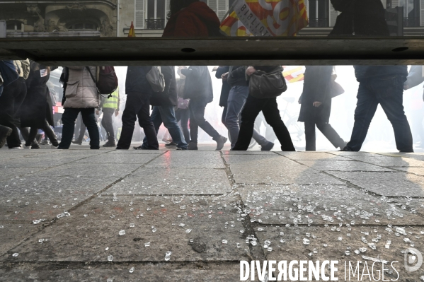 MANIFESTATION CONTRE LA REFORME DES RETRAITES, Paris. 11e journée de mobilisation, le 6/04/2023