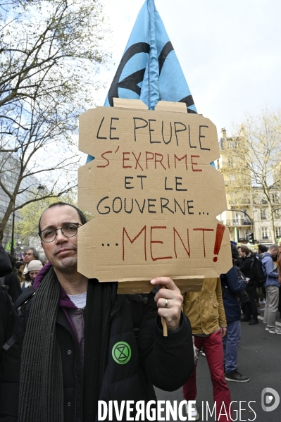 MANIFESTATION CONTRE LA REFORME DES RETRAITES, Paris. 11e journée de mobilisation, le 6/04/2023