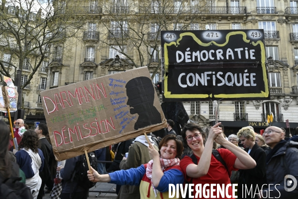 MANIFESTATION CONTRE LA REFORME DES RETRAITES, Paris. 11e journée de mobilisation, le 6/04/2023