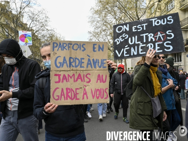 MANIFESTATION CONTRE LA REFORME DES RETRAITES, Paris. 11e journée de mobilisation, le 6/04/2023