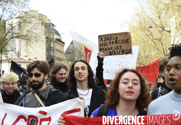 MANIFESTATION CONTRE LA REFORME DES RETRAITES, Paris. 11e journée de mobilisation, le 6/04/2023