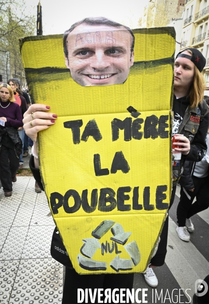 MANIFESTATION CONTRE LA REFORME DES RETRAITES, Paris. 11e journée de mobilisation, le 6/04/2023