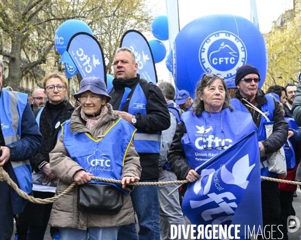 MANIFESTATION CONTRE LA REFORME DES RETRAITES, Paris. 11e journée de mobilisation, le 6/04/2023