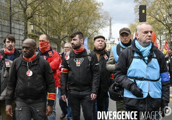 MANIFESTATION CONTRE LA REFORME DES RETRAITES, Paris. 11e journée de mobilisation, le 6/04/2023