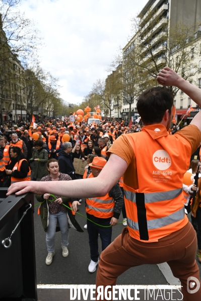 MANIFESTATION CONTRE LA REFORME DES RETRAITES, Paris. 11e journée de mobilisation, le 6/04/2023