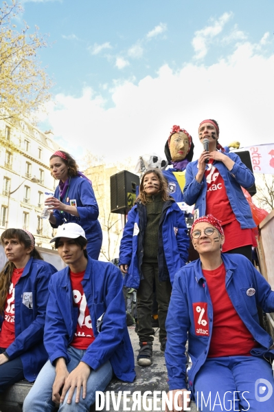 MANIFESTATION CONTRE LA REFORME DES RETRAITES, Paris. 11e journée de mobilisation, le 6/04/2023