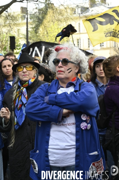 MANIFESTATION CONTRE LA REFORME DES RETRAITES, Paris. 11e journée de mobilisation, le 6/04/2023