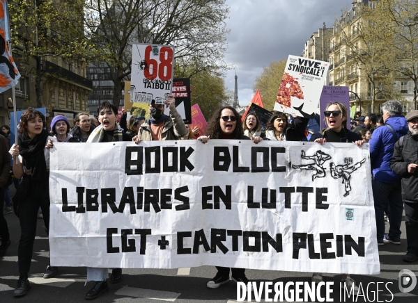 MANIFESTATION CONTRE LA REFORME DES RETRAITES, Paris. 11e journée de mobilisation, le 6/04/2023