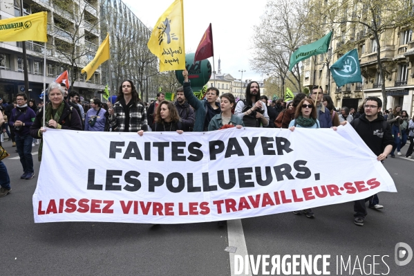 MANIFESTATION CONTRE LA REFORME DES RETRAITES, Paris. 11e journée de mobilisation, le 6/04/2023