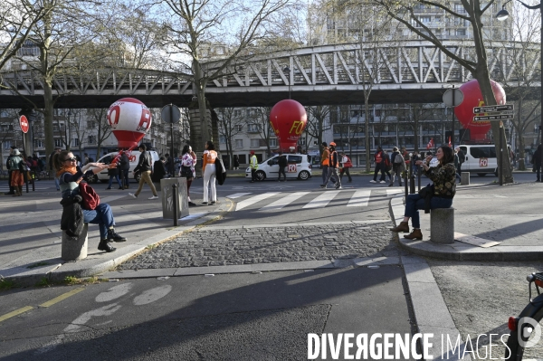 MANIFESTATION CONTRE LA REFORME DES RETRAITES, Paris. 11e journée de mobilisation, le 6/04/2023