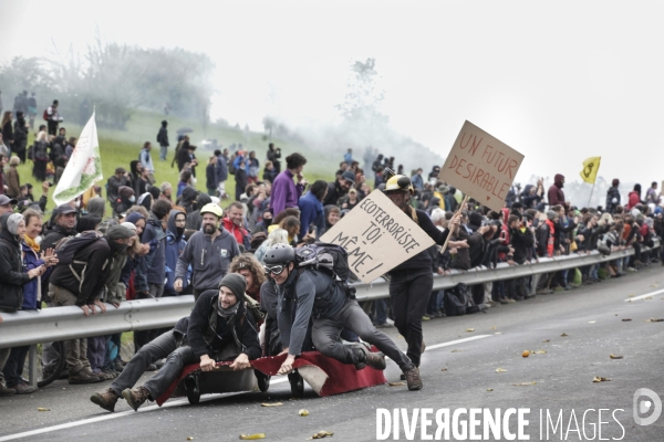 Manifestation contre le projet d autoroute A69, dans le Tarn, entre Toulouse et Castres.