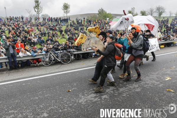 Manifestation contre le projet d autoroute A69, dans le Tarn, entre Toulouse et Castres.