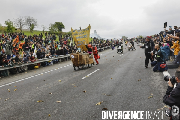 Manifestation contre le projet d autoroute A69, dans le Tarn, entre Toulouse et Castres.