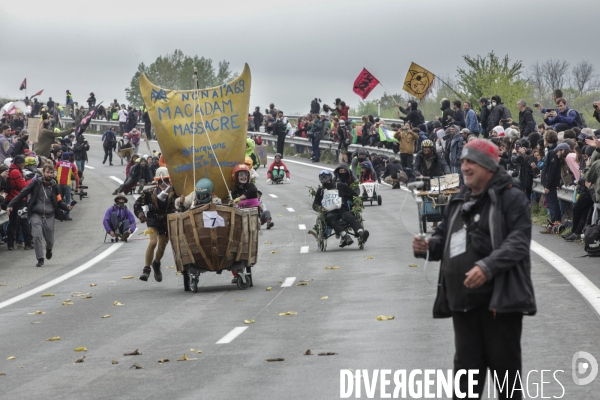 Manifestation contre le projet d autoroute A69, dans le Tarn, entre Toulouse et Castres.