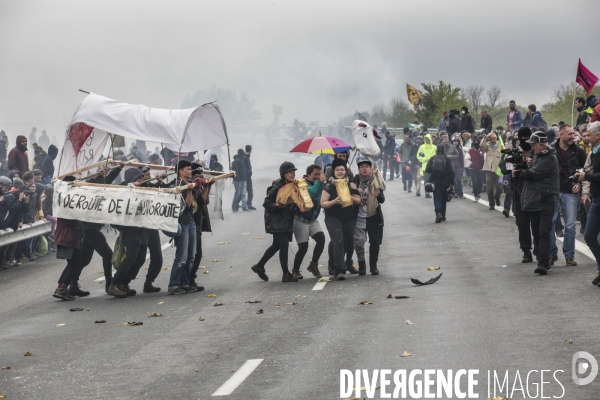 Manifestation contre le projet d autoroute A69, dans le Tarn, entre Toulouse et Castres.