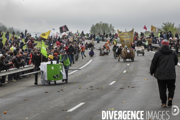 Manifestation contre le projet d autoroute A69, dans le Tarn, entre Toulouse et Castres.