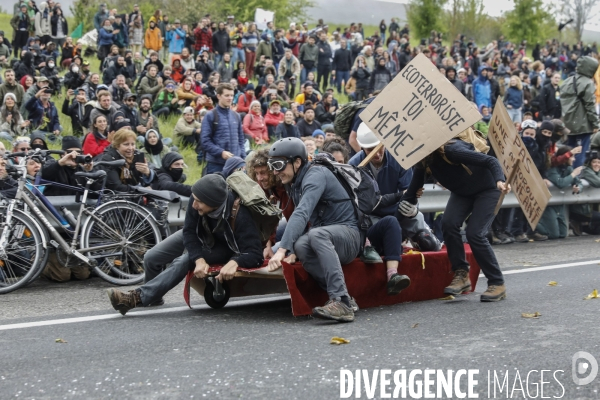 Manifestation contre le projet d autoroute A69, dans le Tarn, entre Toulouse et Castres.