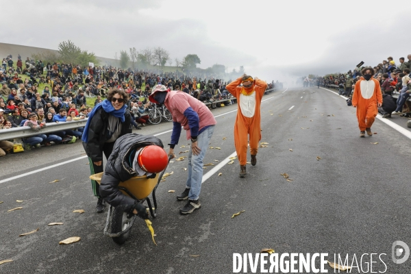 Manifestation contre le projet d autoroute A69, dans le Tarn, entre Toulouse et Castres.