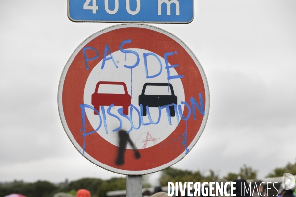 Manifestation contre le projet d autoroute A69, dans le Tarn, entre Toulouse et Castres.
