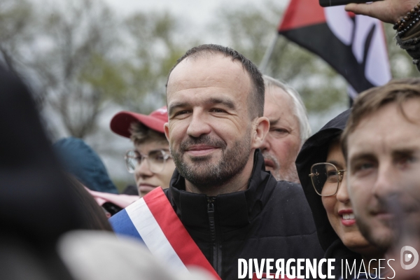 Manifestation contre le projet d autoroute A69, dans le Tarn, entre Toulouse et Castres.