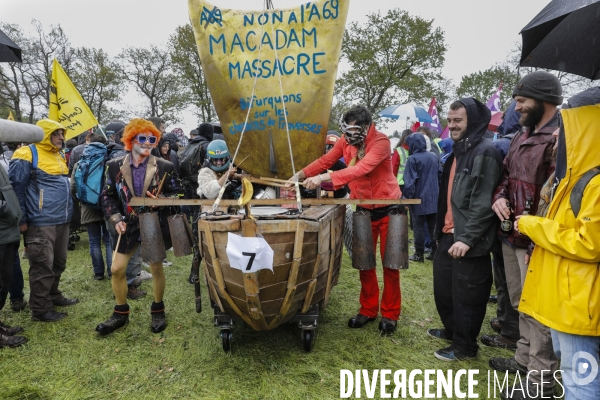 Manifestation contre le projet d autoroute A69, dans le Tarn, entre Toulouse et Castres.