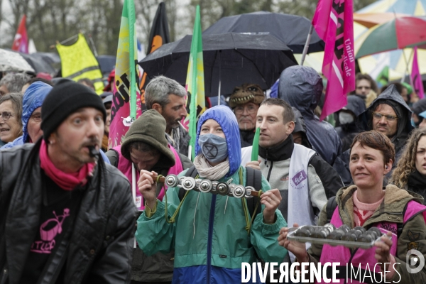 Manifestation contre le projet d autoroute A69, dans le Tarn, entre Toulouse et Castres.