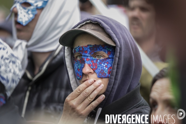 Manifestation contre le projet d autoroute A69, dans le Tarn, entre Toulouse et Castres.