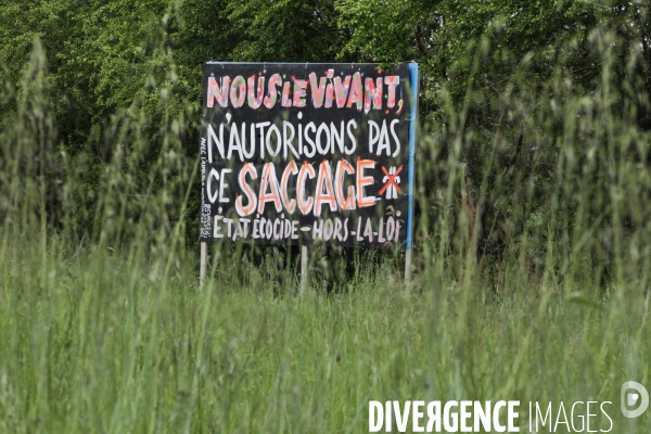Manifestation contre le projet d autoroute A69, dans le Tarn, entre Toulouse et Castres.
