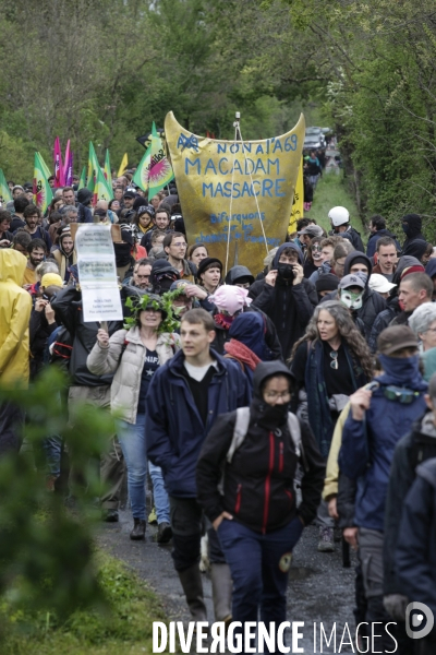 Manifestation contre le projet d autoroute A69, dans le Tarn, entre Toulouse et Castres.