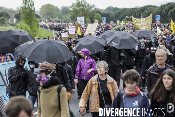Manifestation contre le projet d autoroute A69, dans le Tarn, entre Toulouse et Castres.