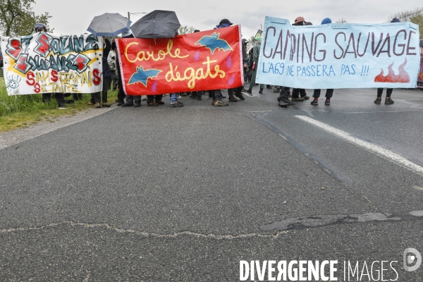 Manifestation contre le projet d autoroute A69, dans le Tarn, entre Toulouse et Castres.