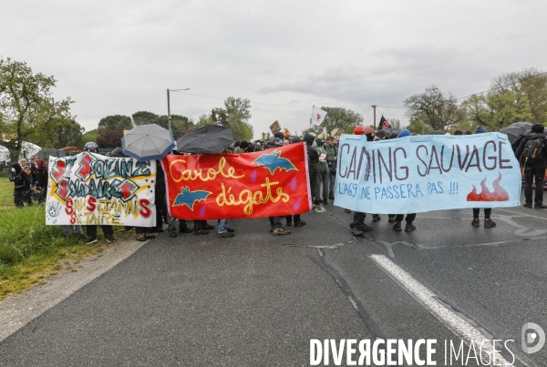 Manifestation contre le projet d autoroute A69, dans le Tarn, entre Toulouse et Castres.