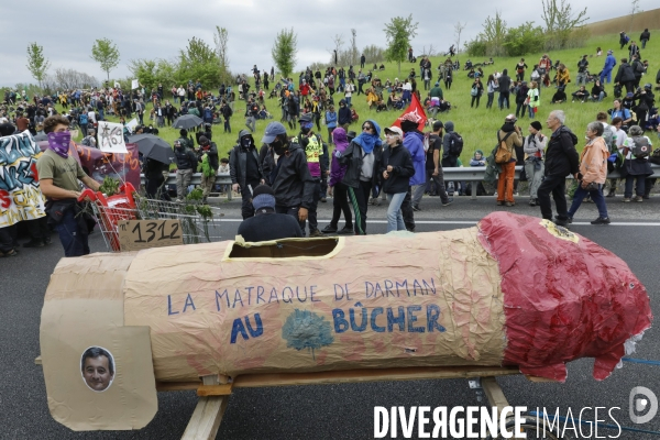 Manifestation contre le projet d autoroute A69, dans le Tarn, entre Toulouse et Castres.