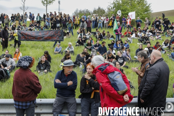 Manifestation contre le projet d autoroute A69, dans le Tarn, entre Toulouse et Castres.