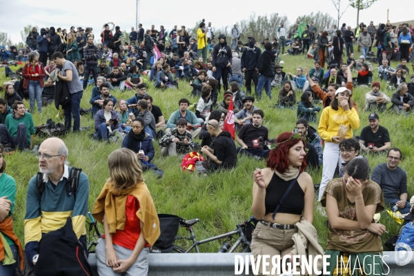 Manifestation contre le projet d autoroute A69, dans le Tarn, entre Toulouse et Castres.