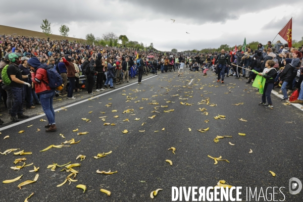 Manifestation contre le projet d autoroute A69, dans le Tarn, entre Toulouse et Castres.