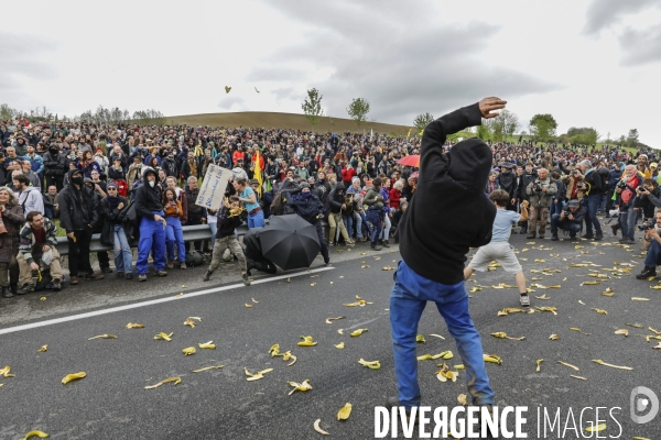 Manifestation contre le projet d autoroute A69, dans le Tarn, entre Toulouse et Castres.