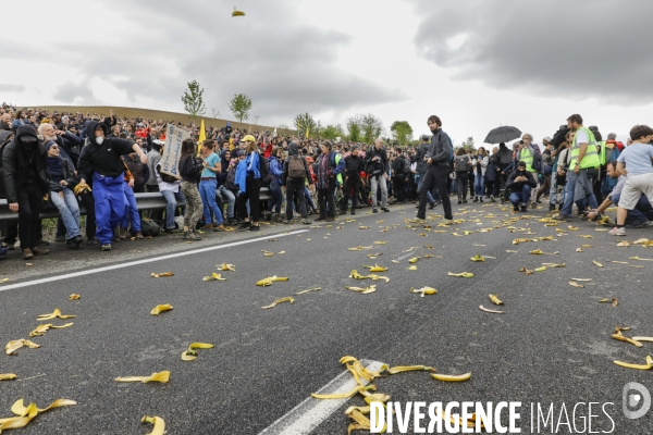 Manifestation contre le projet d autoroute A69, dans le Tarn, entre Toulouse et Castres.