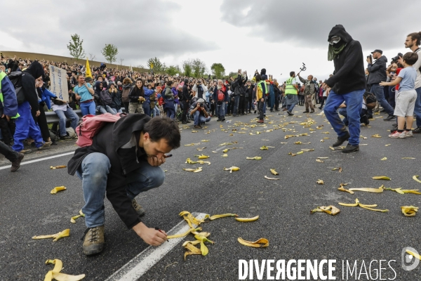 Manifestation contre le projet d autoroute A69, dans le Tarn, entre Toulouse et Castres.