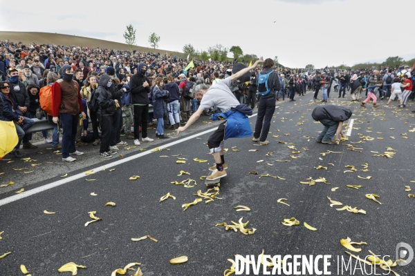 Manifestation contre le projet d autoroute A69, dans le Tarn, entre Toulouse et Castres.