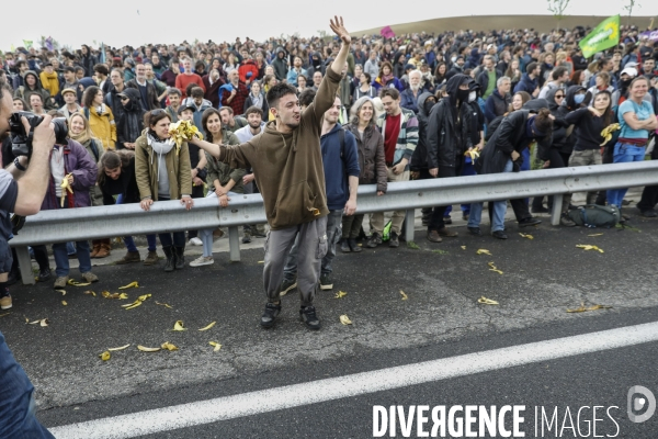 Manifestation contre le projet d autoroute A69, dans le Tarn, entre Toulouse et Castres.