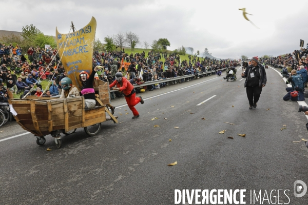 Manifestation contre le projet d autoroute A69, dans le Tarn, entre Toulouse et Castres.