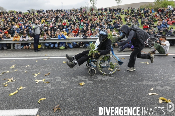 Manifestation contre le projet d autoroute A69, dans le Tarn, entre Toulouse et Castres.