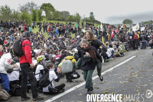 Manifestation contre le projet d autoroute A69, dans le Tarn, entre Toulouse et Castres.